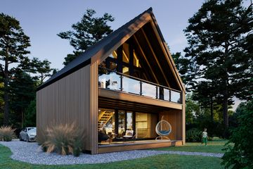  Projekt domu Stodoła mk (KDX1015) - projekt domu parterowego z poddaszem - Zdjęcie 3