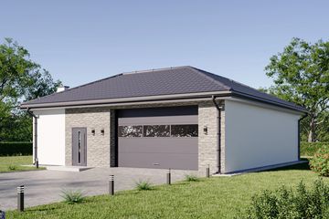  Projekt budynku gospodarczego G429 - Budynek gospodarczy (PRA1434) - projekt budynku parterowego - Zdjęcie 1