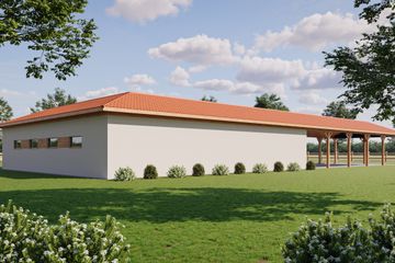  Projekt budynku gospodarczego G430 - Budynek gospodarczy (PRA1438) - projekt budynku parterowego - Zdjęcie 2