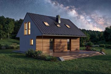  Projekt domu San 2 (GDE1070) - projekt domu parterowego z poddaszem - Zdjęcie 7