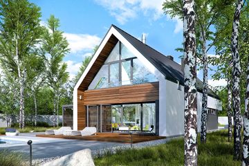  Projekt domu EX 19 G2 soft energo (WRC2811) - projekt domu parterowego z poddaszem - Zdjęcie 3