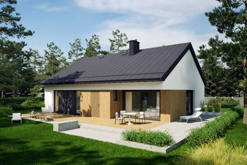  Projekt domu Mini 24 (wersja B) energo (WRC2812) - projekt domu parterowego - Zdjęcie 3