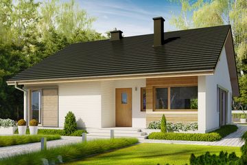  Projekt domu Rafael III (30 stopni) (WRC2831) - projekt domu parterowego - Zdjęcie 1