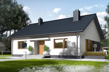  Projekt domu Swen III (wiązary) energo (WRC2814) - projekt domu parterowego - Zdjęcie 1