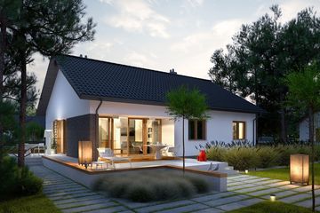  Projekt domu Swen III (wiązary) energo (WRC2814) - projekt domu parterowego - Zdjęcie 3