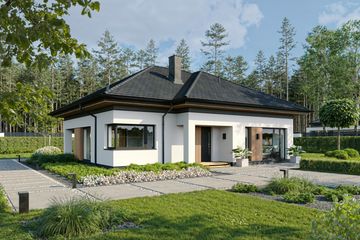  Projekt domu EG-106 wariant IV (WWB1143) - projekt domu parterowego - Zdjęcie 2