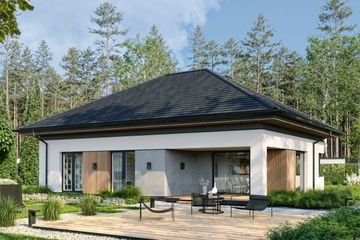  Projekt domu EG-106 wariant IV (WWB1143) - projekt domu parterowego - Zdjęcie 1