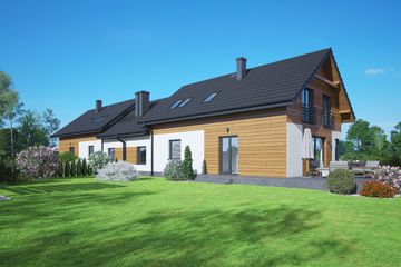  Projekt domu Podbrzezie ab (KRP2819) - projekt domu parterowego z poddaszem - Zdjęcie 2