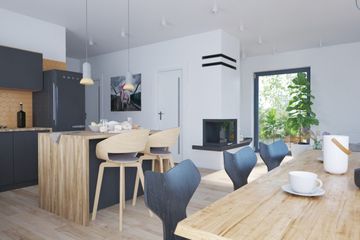  Projekt domu Podbrzezie ab (KRP2819) - projekt domu parterowego z poddaszem - Zdjęcie 4