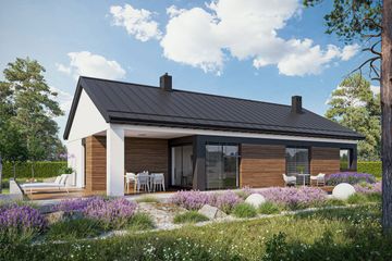  Projekt domu Daniel X G1 (wersja A) energo (WRC2805) - projekt domu parterowego - Zdjęcie 2