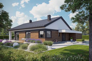  Projekt domu Daniel X G1 (wersja A) energo (WRC2805) - projekt domu parterowego - Zdjęcie 3