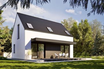  Projekt domu Mini 21 PLUS (wersja B) energo plus (WRC2808) - projekt domu parterowego z poddaszem - Zdjęcie 3