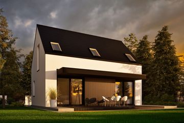  Projekt domu Mini 21 PLUS (wersja B) energo plus (WRC2808) - projekt domu parterowego z poddaszem - Zdjęcie 6