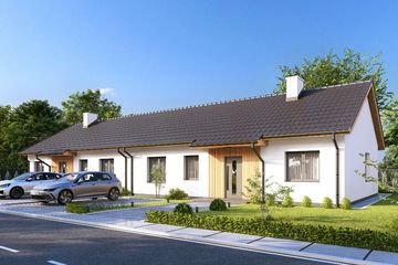  Projekt domu Ania - dwulokalowy PLP (WRD3273) - projekt domu parterowego - Zdjęcie 3