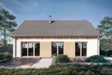  Projekt domu Vitez LMB161 (WOB1784) - projekt domu parterowego - Zdjęcie 3