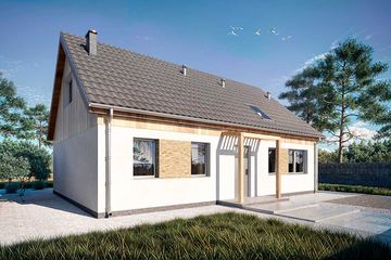  Projekt domu Vitez LMB161 (WOB1784) - projekt domu parterowego - Zdjęcie 2
