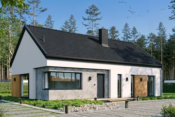  Projekt domu EG-107 wariant II (WWB1146) - projekt domu parterowego - Zdjęcie 1