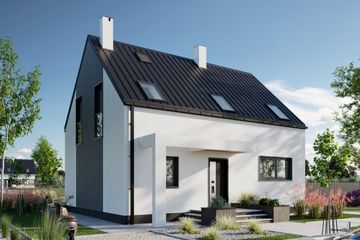  Projekt domu Sambor As Solo (1915) (KRD3052) - projekt domu parterowego z poddaszem - Zdjęcie 1