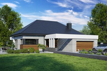  Projekt domu VK 31 (KRZ1115) - projekt domu parterowego - Zdjęcie 2