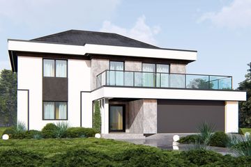  Projekt domu uA422 (WCB1578) - projekt domu z pełnym piętrem - Zdjęcie 1