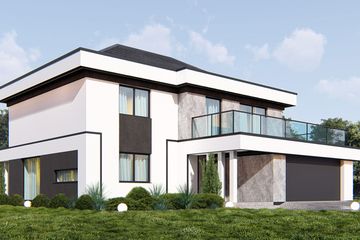  Projekt domu uA422 (WCB1578) - projekt domu z pełnym piętrem - Zdjęcie 2