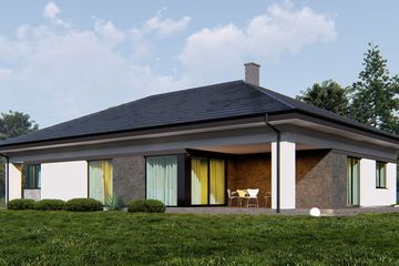  Projekt domu uA401 (WCB1579) - projekt domu parterowego - Zdjęcie 3