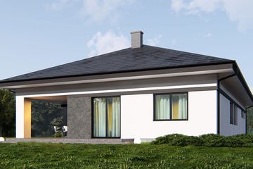  Projekt domu uA401 (WCB1579) - projekt domu parterowego - Zdjęcie 4