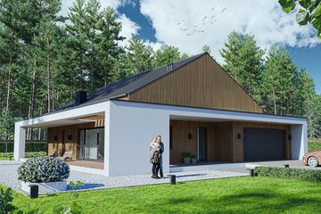  Projekt domu BK-30 (WWC1039) - projekt domu parterowego - Zdjęcie 1