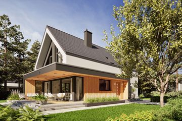  Projekt domu Rudolf energo plus (WRC2807) - projekt domu parterowego z poddaszem - Zdjęcie 5