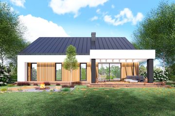  Projekt domu APS 407 (LUA1648) - projekt domu parterowego - Zdjęcie 5