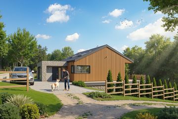  Projekt domu eko Typowy 79 (KKE1072) - projekt domu parterowego - Zdjęcie 3