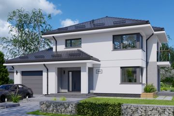  Projekt domu APS 266 ECO (LUA1649) - projekt domu z pełnym piętrem - Zdjęcie 1