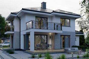  Projekt domu APS 266 ECO (LUA1649) - projekt domu z pełnym piętrem - Zdjęcie 3