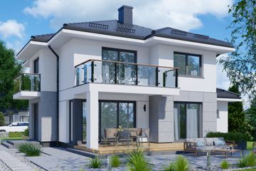  Projekt domu APS 266 ECO (LUA1649) - projekt domu z pełnym piętrem - Zdjęcie 5