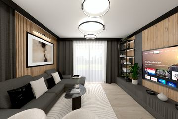 Projekt domu Ka215 - parterowy dom o powierzchni 69,86 m², dach płaski - ujęcie 6