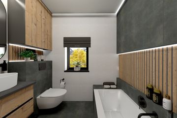 Projekt domu Ka215 - parterowy dom o powierzchni 69,86 m², dach płaski - ujęcie 19