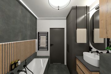 Projekt domu Ka215 - parterowy dom o powierzchni 69,86 m², dach płaski - ujęcie 22