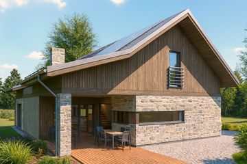  Projekt domu Rufus (BBI1018) - projekt domu parterowego z poddaszem - Zdjęcie 3