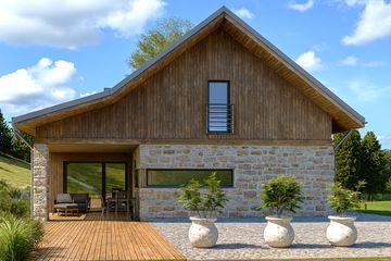  Projekt domu Rufus (BBI1018) - projekt domu parterowego z poddaszem - Zdjęcie 4