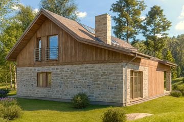  Projekt domu Rufus (BBI1018) - projekt domu parterowego z poddaszem - Zdjęcie 6