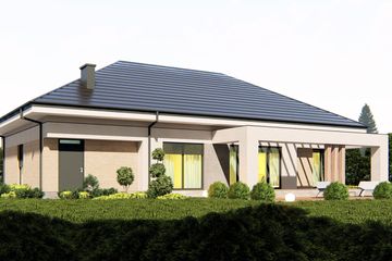  Projekt domu uA385v1 (WCB1585) - projekt domu parterowego - Zdjęcie 4