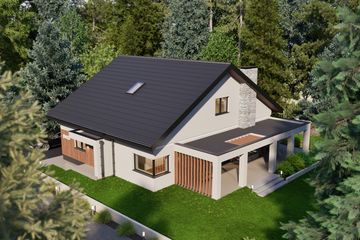  Projekt domu D413 (WAI1500) - projekt domu parterowego - Zdjęcie 4