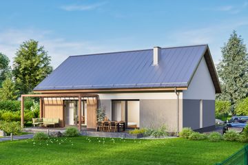 Projekt domu D420 (WAI1499) - projekt domu parterowego - Zdjęcie 1