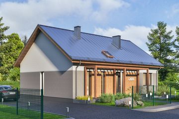  Projekt domu D420 (WAI1499) - projekt domu parterowego - Zdjęcie 2