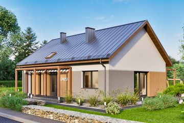  Projekt domu D420 (WAI1499) - projekt domu parterowego - Zdjęcie 4