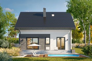  Projekt domu Benon Sto (1917) (KRD3058) - projekt domu parterowego z poddaszem - Zdjęcie 5