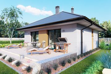  Projekt domu Parterowy 31 (BBH1073) - projekt domu parterowego - Zdjęcie 4