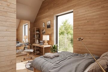  Projekt domu Harnaś pomniejszony (KDX1016) - projekt domu parterowego z poddaszem - Zdjęcie 9