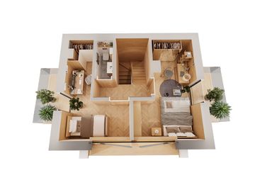  Projekt domu Harnaś pomniejszony (KDX1016) - projekt domu parterowego z poddaszem - Zdjęcie 17