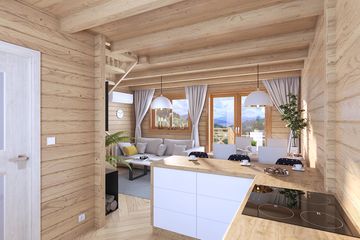  Projekt domu Jutrzenka z trójkątnym oknem (KDX1018) - projekt domu parterowego z poddaszem - Zdjęcie 7